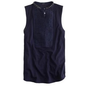 J.CREW | Jeweled Tuxedo Tank